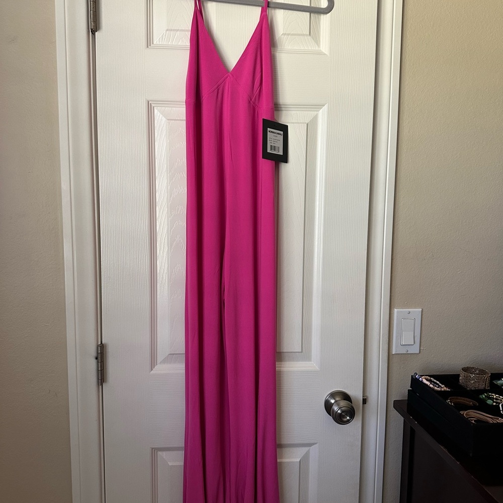 X REVOLVE Slip Jog Jumpsuit in Orchid Pink
Norma Kamali
